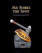 Axe Marks the Spot - Pen & Sticky Notes Holder