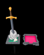 Deskalibur – Pen & Sticky Notes Holder