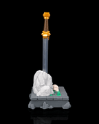 Deskalibur – Pen & Sticky Notes Holder