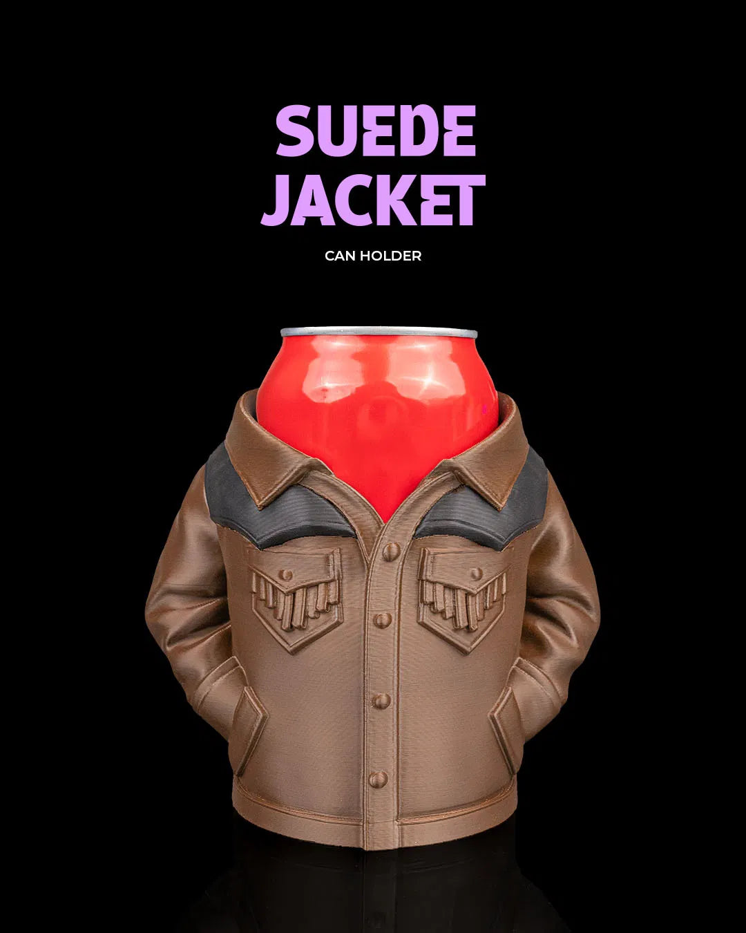 Suede Jacket - Can Holder