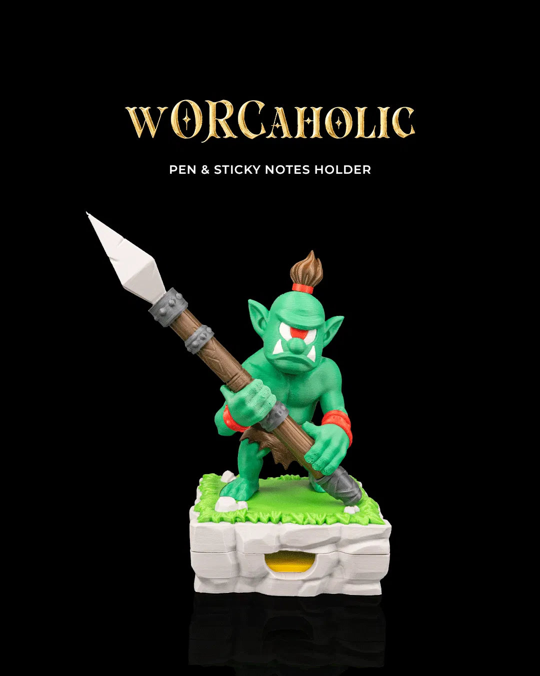 wORCaholic - Pen & Sticky Notes Holder